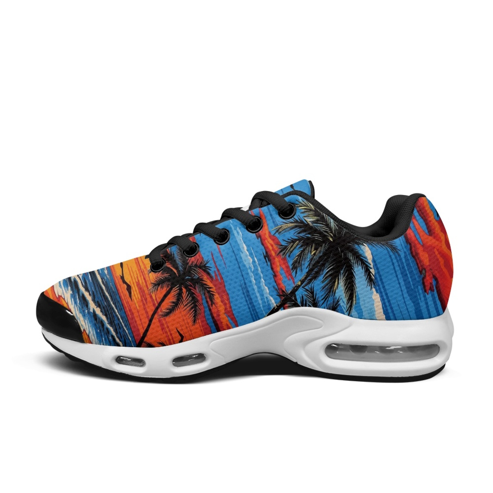 PENSTROLL Sunset Palm Trees Sl - đánh giá và giá Air Cushion Jogger Shoes Men