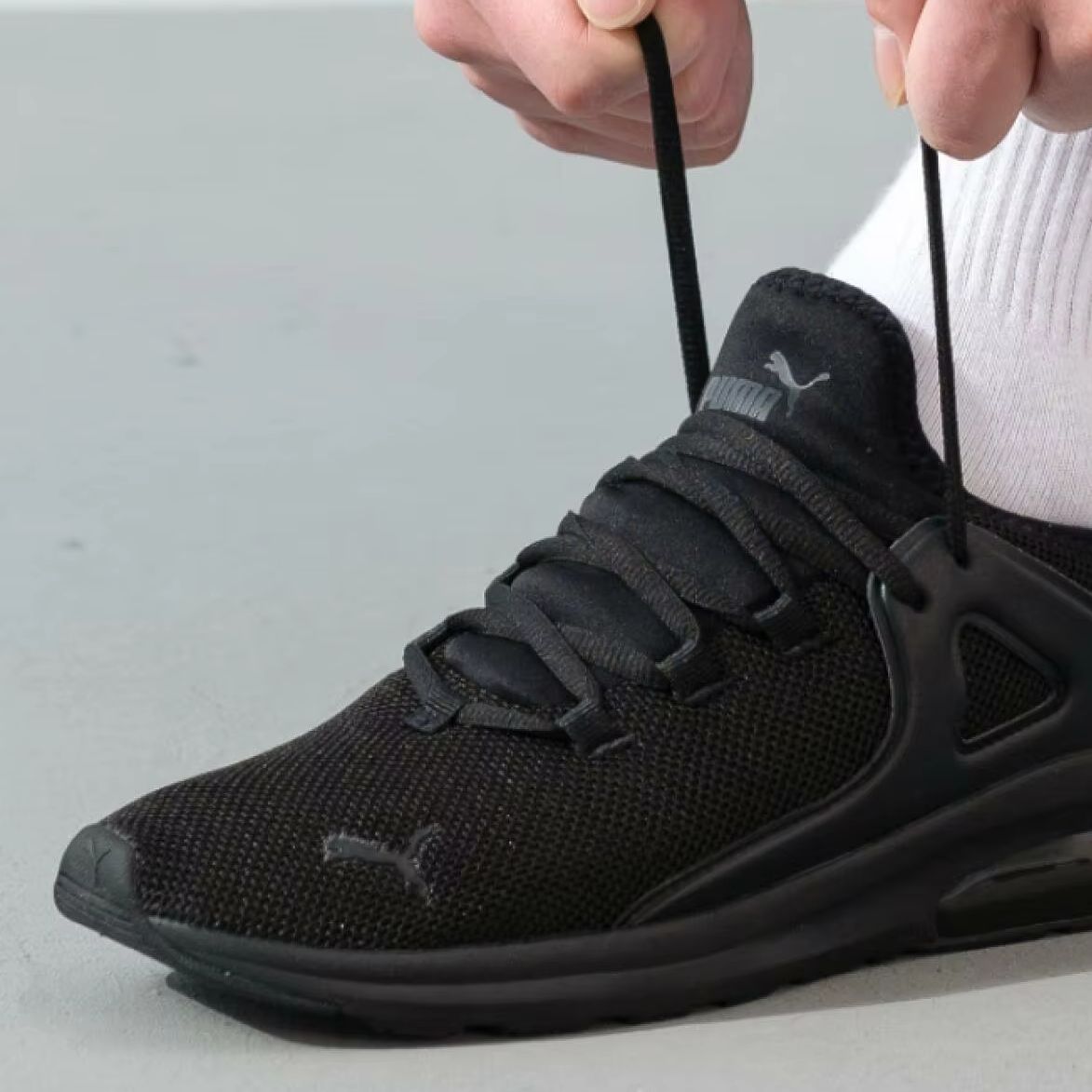Puma Men's Casual Shoes 385669 - đánh giá và giá Knit Fabric Lace Up Sneakers