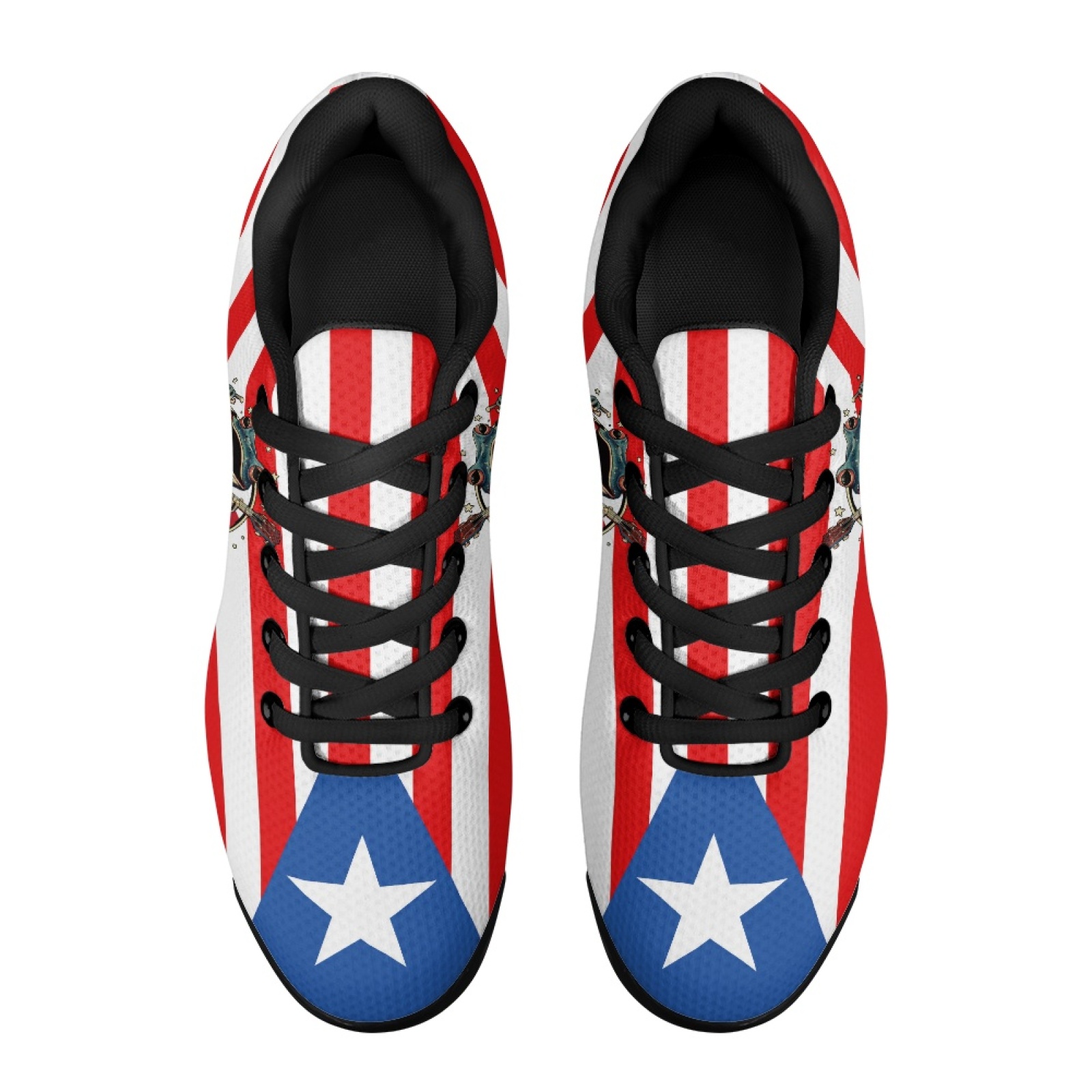 PENSTROLL Red White Blue Star  - đánh giá và giá Air Cushion Jogger Shoes Men