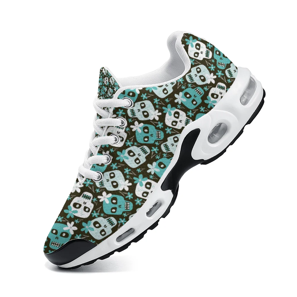 Green skull print casual air-c - đánh giá và giá Breathable Mesh Athletic Shoes