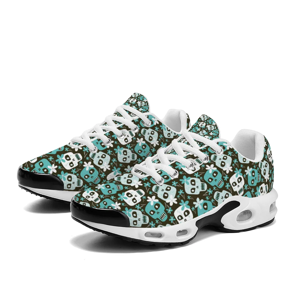 Green skull print casual air-c - đánh giá và giá Breathable Mesh Athletic Shoes
