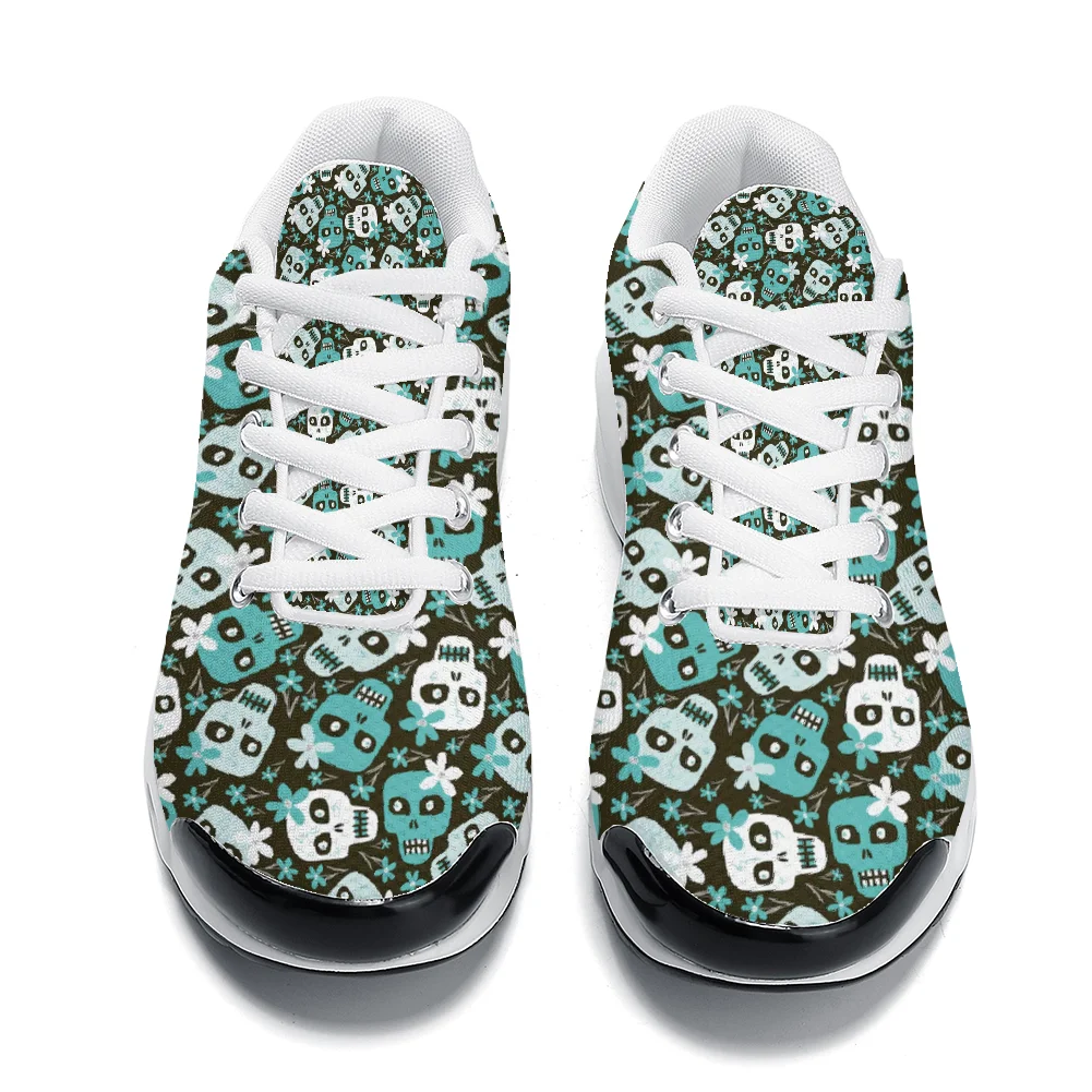 Green skull print casual air-c - đánh giá và giá Breathable Mesh Athletic Shoes