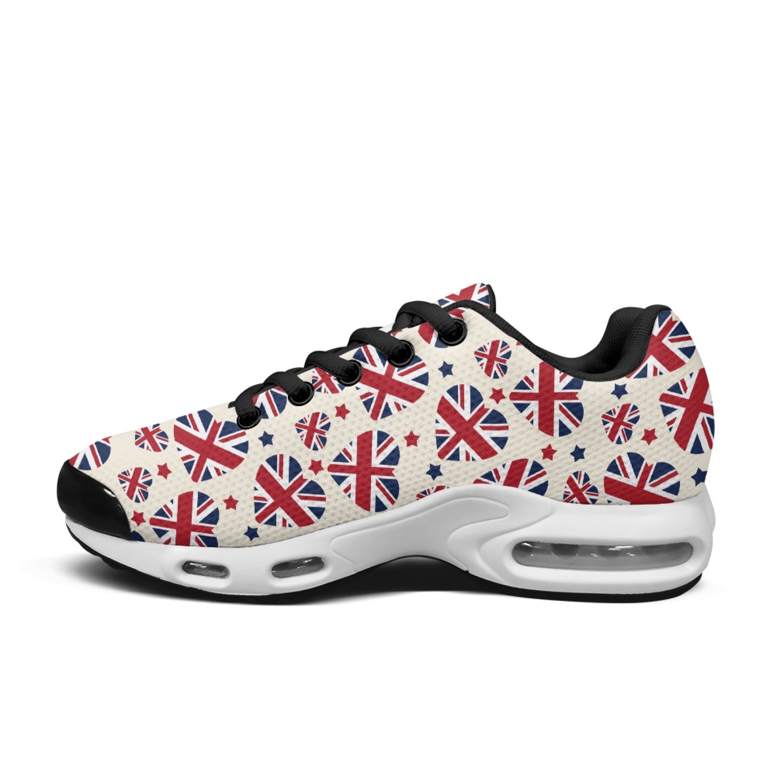 PENSTROLL Union Jack Lace-Up M - đánh giá và giá Air Cushion Jogger Shoes Men